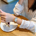 1pc New Fashionable Women's Watch With Gold Bracelet, Vintage & Luxury Ins Style, Elegant & Versatile Quartz Watch ladies watch. 
