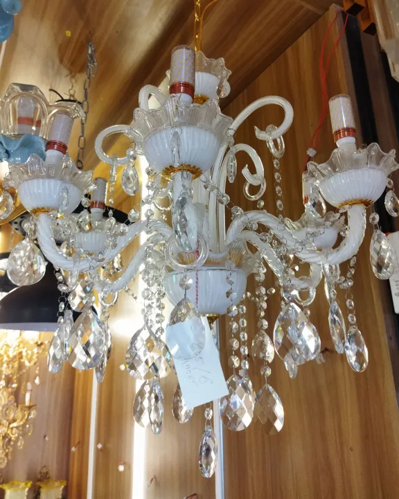 White%20Chandeliers%20Crystal%20Jar%20Light%206%20point%20-%20Image%202