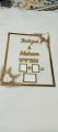 Customized  nikkah frame for wedding made of acrylic. 