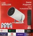 Game Projector 2 in 1 Professional Chip 3D Games 2.4G Wireless 4K Videos and Home Cinemas. 