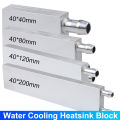 Aluminum CPU Radiator Cooler Water Cooling Heatsink Block Waterblock Liquid Cooler For PC Laptop CPU GPU 40mm*40/80/120/200mm. 