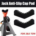 Universal Car Slotted Lift Jack Stand Rubber Pad Floor Adapter Frame Rail Pinch Lifting Repair Tools Safety Grip Pads 3Ton 6Ton. 
