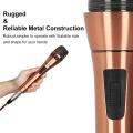 Universal Wired Uni-Directional Handheld Dynamic Microphone Noise Isolation Gold For Outdoor Karaoke Meeting Singing. 
