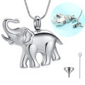 Cremation Jewelry for Women Men Animal Elephant Urn Necklace for Ashes Stainless Steel Memorial Necklaces Ash Holder. 