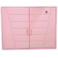 Front storage box cabinet for bathroom accessories storage Double door plastic box. 