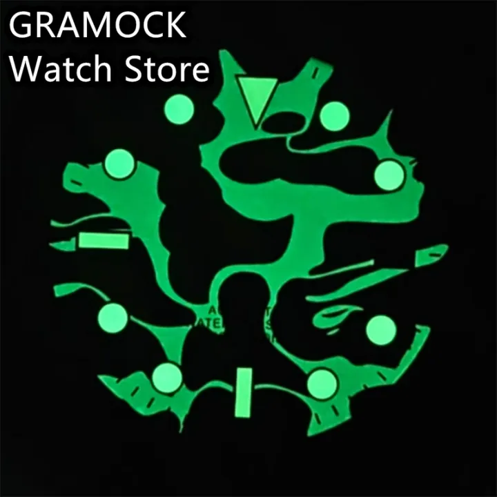 GRAMOCK%2029mm%20NH34%20Watch%20Dial%20Blue%20Dial%20Green%20Luminous%20Fit%20NH34%20Movement%20Watch%20replacement%20parts%20-%20Image%207