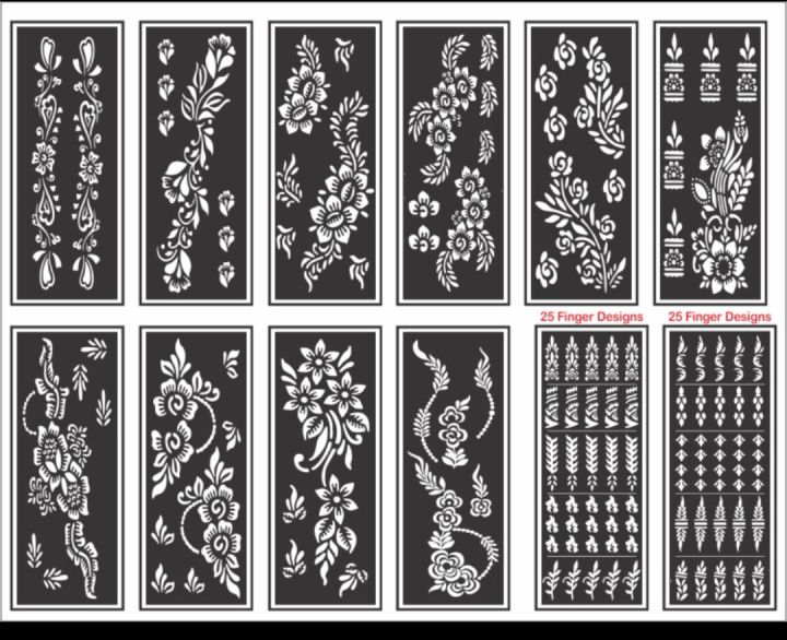 6%20Beautiful%20Sheets%20Arabic%20Bridal%20Mehndi%20Design%20Hands%20Henna%20Mehandi%20Stencils%20Stickers-15%20-%20Image%203