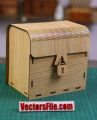 Laser Cut Wooden Jewelry Box Makeup Box Jewellery Box CDR and DXF File. 