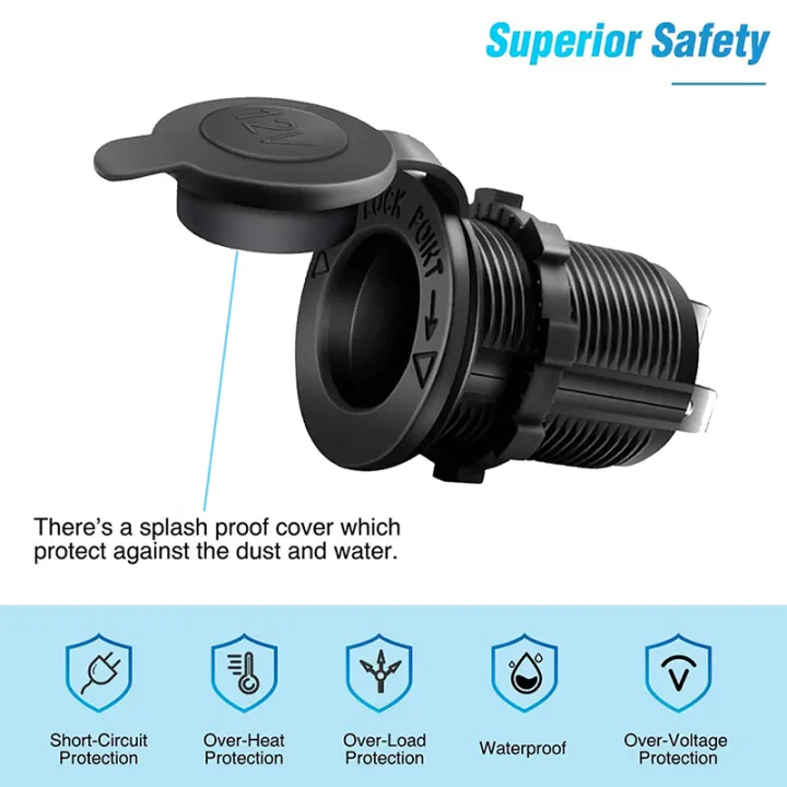 12V/24V%20Car%20Cigarette%20Lighter%20Socket%20Waterproof%20Marine%20ATV%20RV%20Cigarette%20Lighter%20Plug%20Socket%20Power%20Supply%20Socket%20Outlet%20Adapter%20-%20Image%203