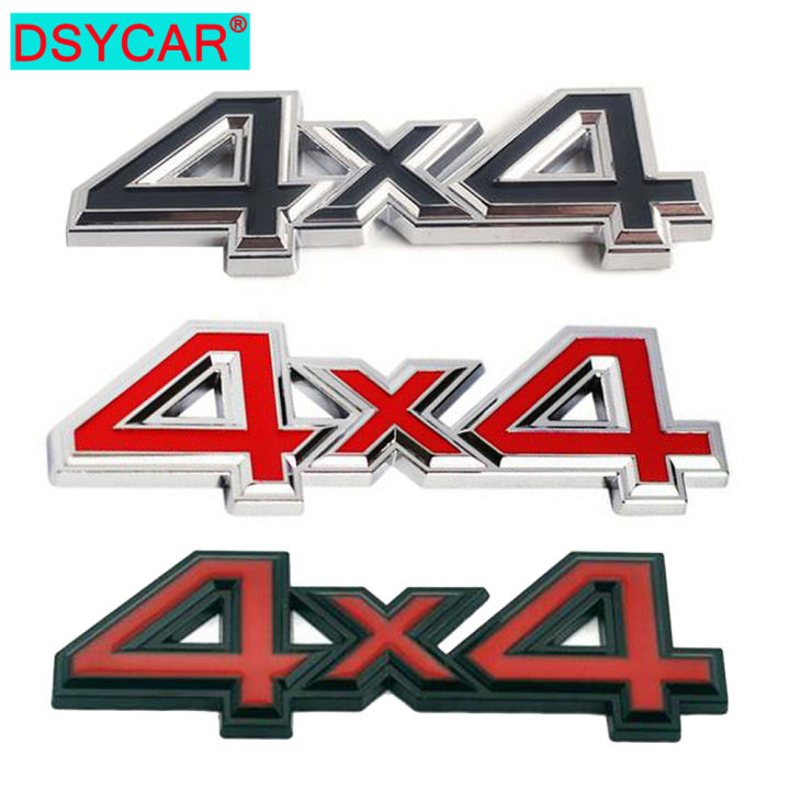 DSYCAR 1Pcs 3D Metal 4X4 Four-Wheel Drive Car Sticker Emblem Badge ...