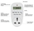 Digital Timer Socket Switch LCD Timing Weekly Programmable Timer Switch 220V-10A Multi-functional EU Plug Energy Saving Timer Programmable Electronic Timer Socket Digital Timer 16 groups Time setting. 
