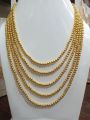 Elegant New Design Gold-Plated Mala Necklace for Girls - Traditional Golden Layered Mala - HS STAR Collection. 