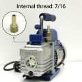 Vacuum Pump Brass Connector 6/8/10/12mm Brass Adapter Copper Quick Coupling 7/16 For Oil Water Pump Air Compressor Accessories.