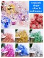 Transparent Confetti Balloons (pack of 10 pcs) multicolor and single colour Foil Sequin Balloons Birthday, wedding , celebration,Party Decoration baby shower anniversary and other event .. 