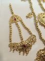 Traditional Sindhi 5-Layer Dhuri Jewelry Set with Earrings, Tikka & Jhumar – Bridal & Festive Design - HS Star Collection. 