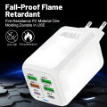 150W 6 Ports USB Charger PD Fast Charging Charger Wall Adapter EU/US/UK Plug Charger Quick Charge 3.0 Multi Ports Power Adapter.