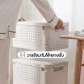 Foldable storage box universal storage box plastic storage box with lid stackable wheels. 
