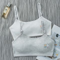 1PC 8-16Y Kids Training Bras Young Girls Underwear Teenage Training Bras Cotton Child Cute Brassiere Tube Tops Girl's Sport Bras. 