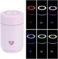 Chigo Portable USB Mini Air Humidifier - 220ml Capacity - Purify and Decorate Your Office or Home - Includes LED Night Light - Ideal for Relaxation and Personal Well-being(purple). 