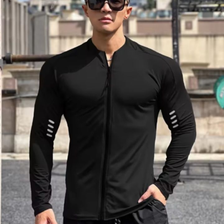spring%20autumn%20Jacket%20Men%20Fitness%20Sportswear%20Gym%20Training%20long%20sleeve%20Sweatshirt%20Jogging%20Male%20coat%20Cardigan%20zipper%20running%20Jacket%20-%20Image%203