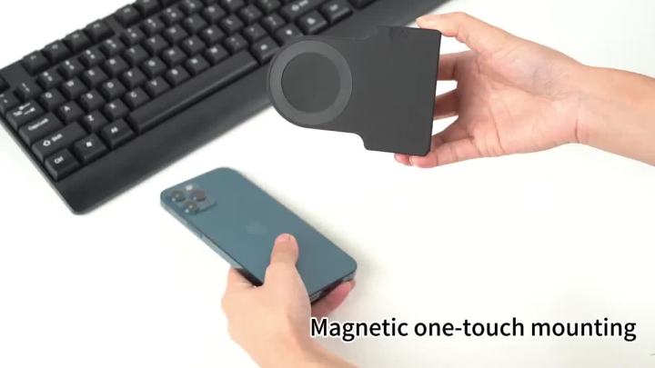 Magnetic Phone Camera Grip Handle with Wireless Shutter Remote, Magsafe Camera Handle Bluetooth Bracket for iPhone Android Phone