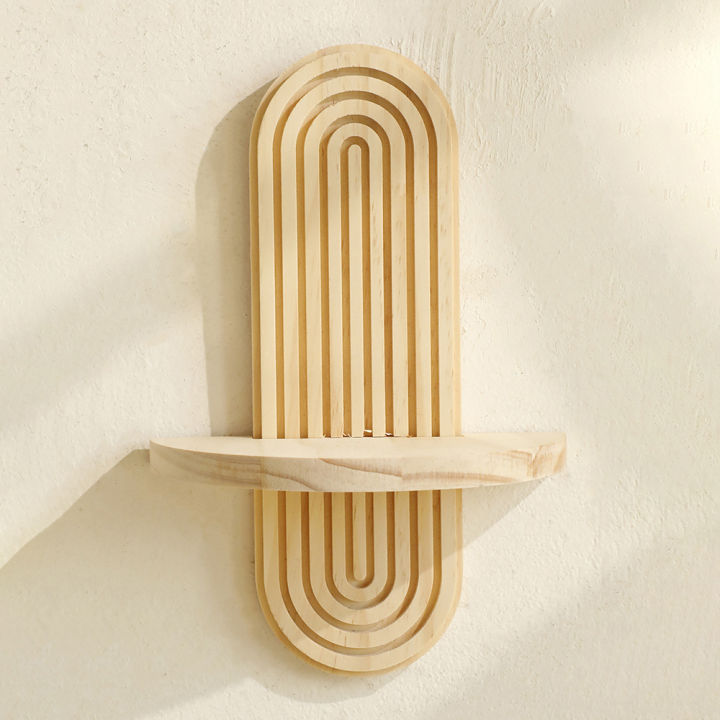 1/2Tier%20Wooden%20Arc%20Wall%20Shelf%20Floating%20Shelves%20Rustic%20Wood%20Storage%20Rack%20for%20Plants%20&%20Candles%20for%20Home%20Wall%20Wall%20Mounted%20Decor%20-%20Image%204
