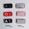 5*2.5CM 3D Blood Group Badge Patch A+ B+ AB+ O+ A- B- AB- O- PVC Rubber Emblems,Military Tactical Badges Patches Hook And Loop. 