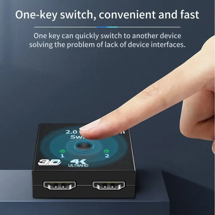 4K%20HDMI-Compatible%20Splitter%20Switch%20Bi-Direction%201x2/2x1%20KVM%20for%20TV%20Box%20PS4/3%20Switcher%20Adapter%20Dual%20Input%20Single%20Output%20-%20Image%202