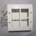 8 Way Modular Switch Plate And Surface Box Gang Box Square 8 Module Modular Switch Box Vista 8 Gang. 