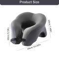 2-in-1 Travel Pillow Face Down with Cooling Gel Memory Foam Face Pillow for Relax Arms Sleeping on the table during lunch break. 