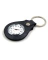 1 pcs leather clock keychain  with working clock keyring s keychains ring clock. 