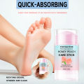Honey Peach Foot Care cream - 72H Moisturizing & Crack Repair, Natural Anti-Odor Formula, Portable Heel Balm for Dry/Calloused freshfeet.