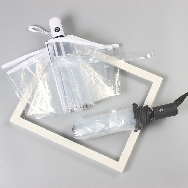 Foldable%20transparent%20umbrella%20fully%20automatic%20transparent%20three-fold%20sunny%20umbrella%20student%20simple%20sunny%20umbrella%20supplies%20-%20Image%203