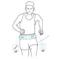Kiprun running water bottle waist belt running pouch portable running pouch 2 soft water bottle (up to 250 cm) daily delivery. 