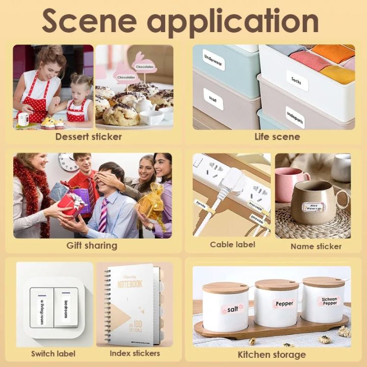 160pcs/Roll%20Portable%20Waterproof%20Label%20Sticker%EF%BC%8C12*40mmSelf-adhesive%20Colorful%20Label%20Stickers%20Printable%20Thermal%20Paper%20Suitable%20for%20-%20Image%204