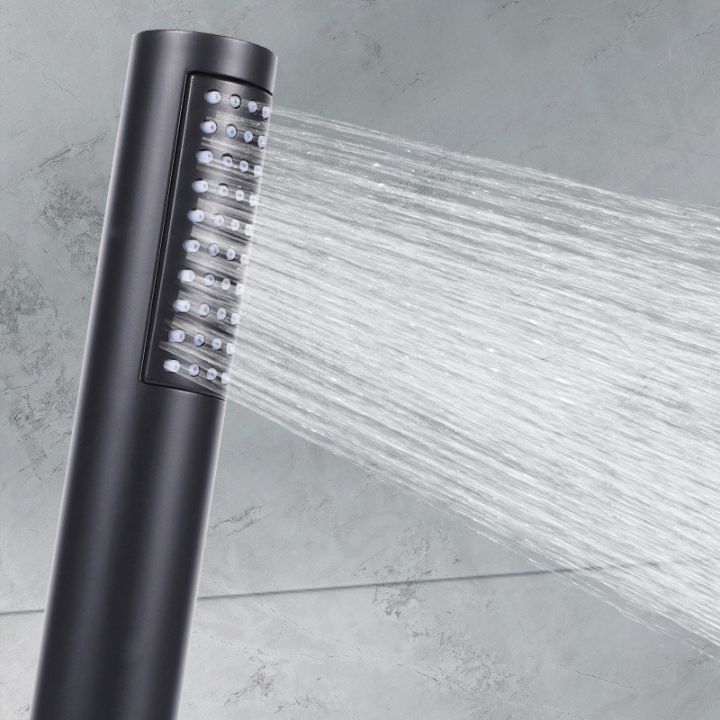 1PC New Shape ABS Chrome Plated Slim Shower Head Bathroom Accessory Bath Rain Round Handheld Showerhead