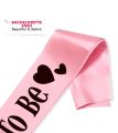  Bride to Be Satin Sash Bachelorette Party Bridal Shower Wedding Decorative Signs Accessories (Pink). 
