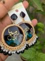 Resin customize jhumkas Resin jewelry Resin art handmade product. 