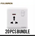 20 Pcs Fulinmen Universal Switch Or Multy Switch or Multi Switch or Multy Base or Flug Base or Flug Point or Multi Flug Point Best Quality. 