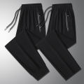 Running Pants Jogging Casual Summer Thin Elastic Sweatpants Quick Dry Ice Silk Straight Pants Sports Gym Breathable Men Trousers.