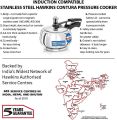 Hawkins Stainless Steel Contura Pressure Cooker (Ssc15)- 1.5 Litre. 