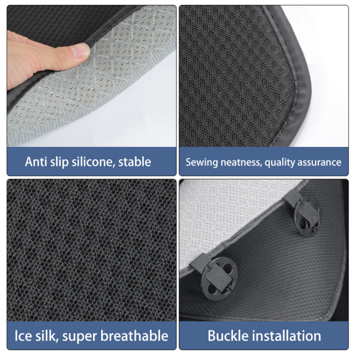car%20seat%20cover%20cushion%20For%20Tesla%20Model%203/Model%20Y%202019-2026%20juniper%20Ice%20Silk%20Seat%20Cover%20breathable%20seat%20car%20Interior%20accessories%20-%20Image%206