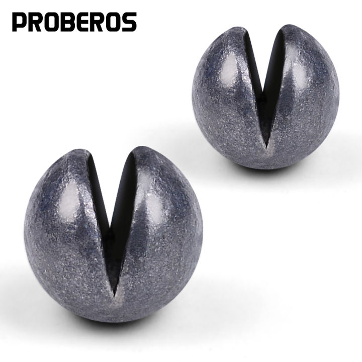 PROBEROS 100pcs 0.5g-5g Adjustable Split Shot Sinkers Fishing Weights Bass Catfish Tackle Accessories Saltwater Freshwater Pesca
