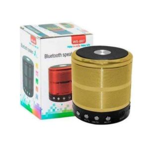 WS-887 Mini Bluetooth Speaker with FM Radio, Memory Card Slot, USB Pen Drive Slot, AUX Input Mode