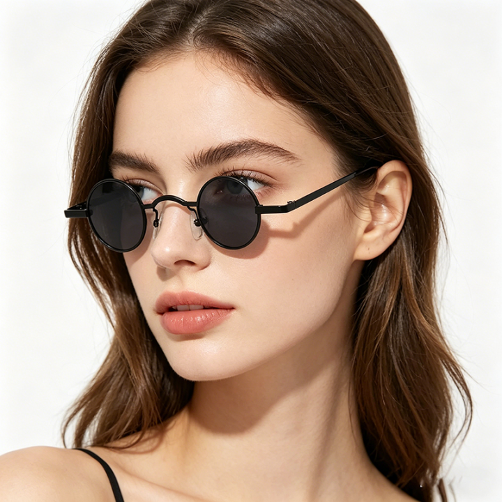Vintage%20Rock%20Punk%20Man%20Sunglasses%20Classic%20Small%20Round%20Sunglasses%20Women%20Wide%20Bridge%20Metal%20Frame%20Black%20Lens%20Driving%20Eyewear%20-%20Image%202