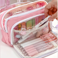 Cute Multi Layer Pencil Case Pouch, Large Capacity Pen Case Bag,Durable Stationery Storage Bag For Students, School&Office. 