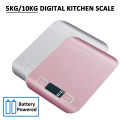 5kg/10kg Digital Kitchen Scale LCD Display Stainless Steel Electronic Scales Home Jewelry Food Snacks Weighing Baking Tools. 