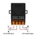 Relay Receiver + On/Off Transmitter AC 220V 20A 1CH 433Mhz Wireless Remote Control Switch RF For Electric Appliance Lamp.