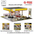 GFans 1/64 Scale Car Garage Miniatures Model Car Parking Lot Diecast Scene Display Vehicle Scene Toy Background Collection.