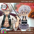 Demon Slayer Sagami Shonan sanemi shinazugawa paper doll papercraft model (for DIY cutting). 